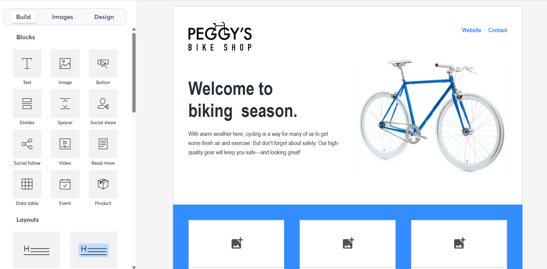 landing page template