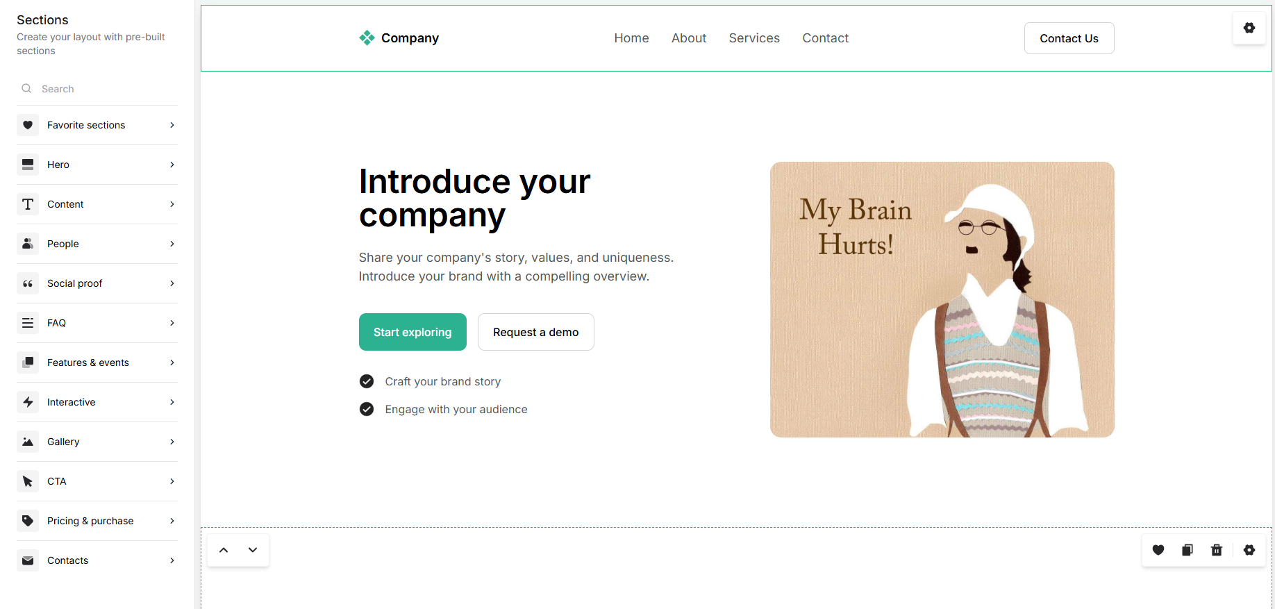 Creating a landing page from scratch