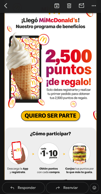 Campaña de email con plantillas optimizadas para celulares