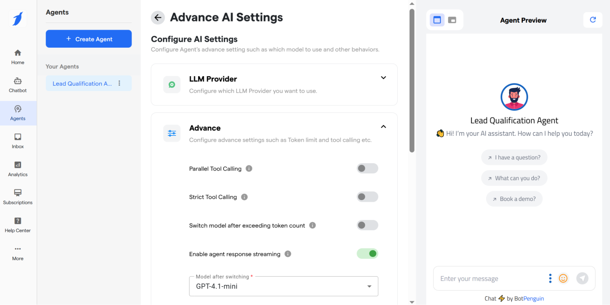 lead qualification AI agent