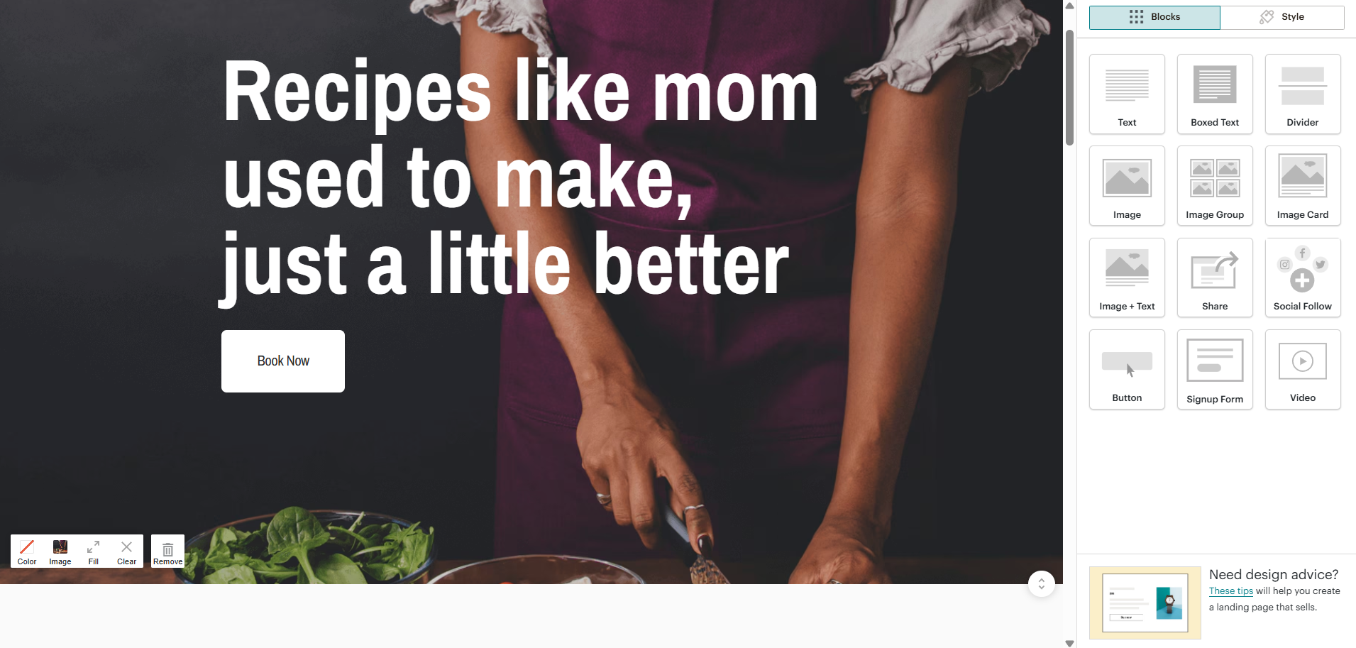 landing page template 