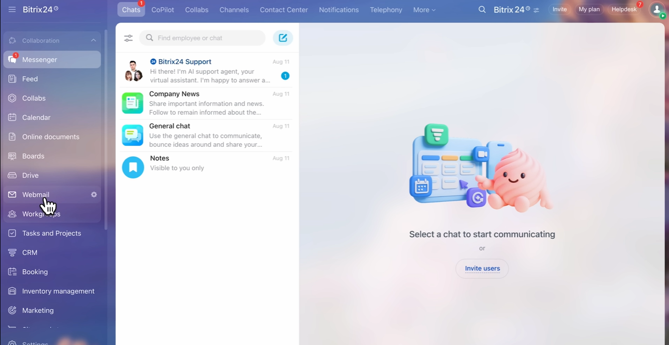 Bitrix24 es otro de los ejemlos de CRM