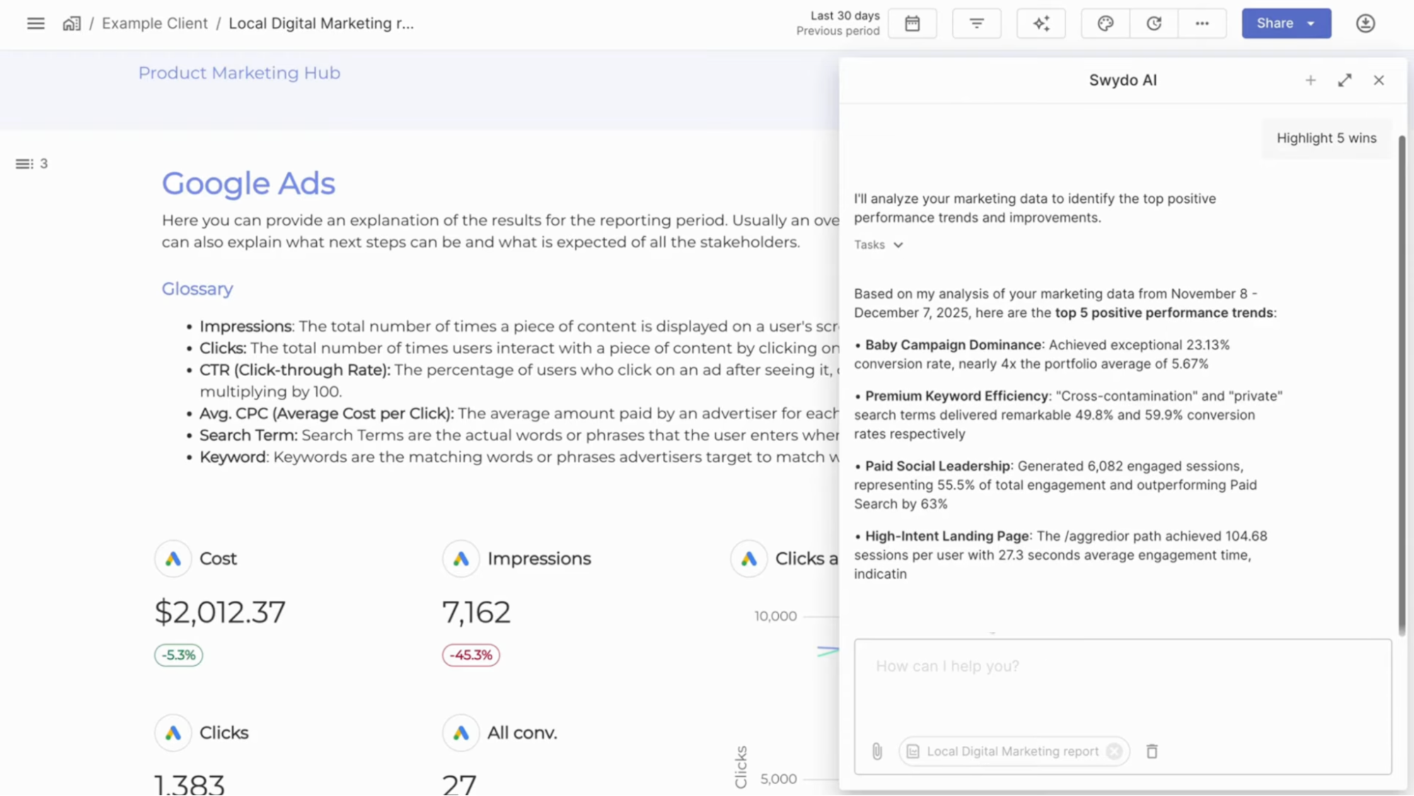 AI paid media report summary