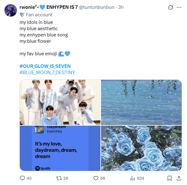 Приклад публікації з хештегами на платформі X (Twitter)