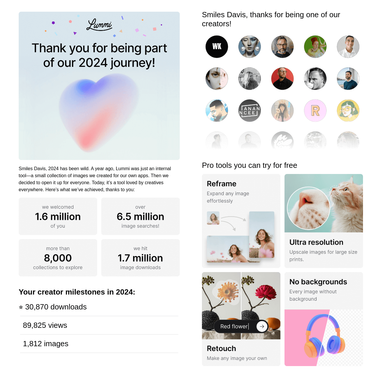 time-based milestone email example