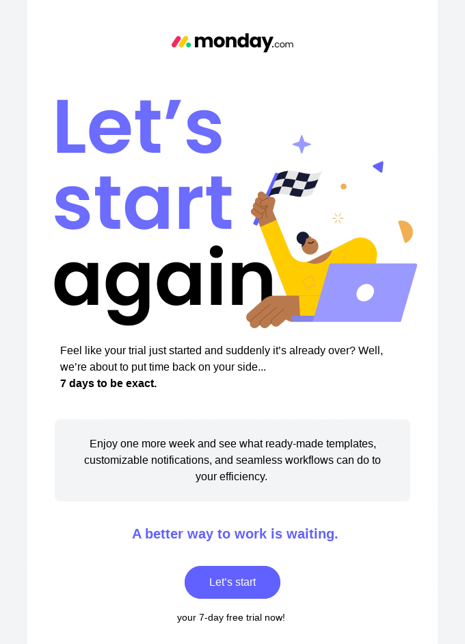 behavior-based milestone email