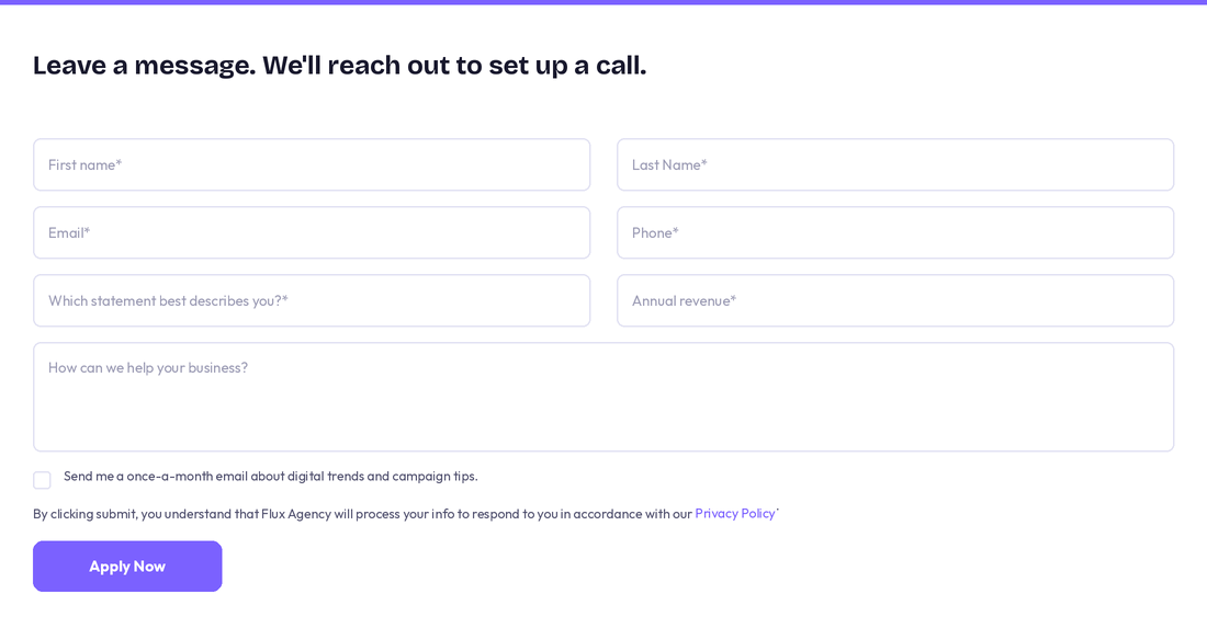 POPIA-compliant email address capture form