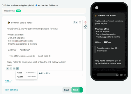 WhatsApp Text Formatting: The Complete Guide [2026] | SendPulse