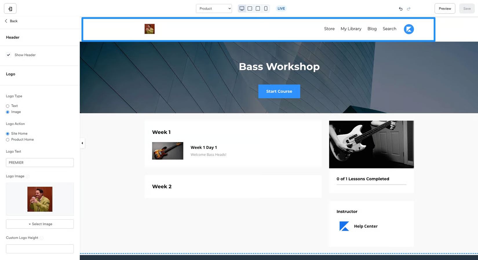 Creating an online course with Kajabi