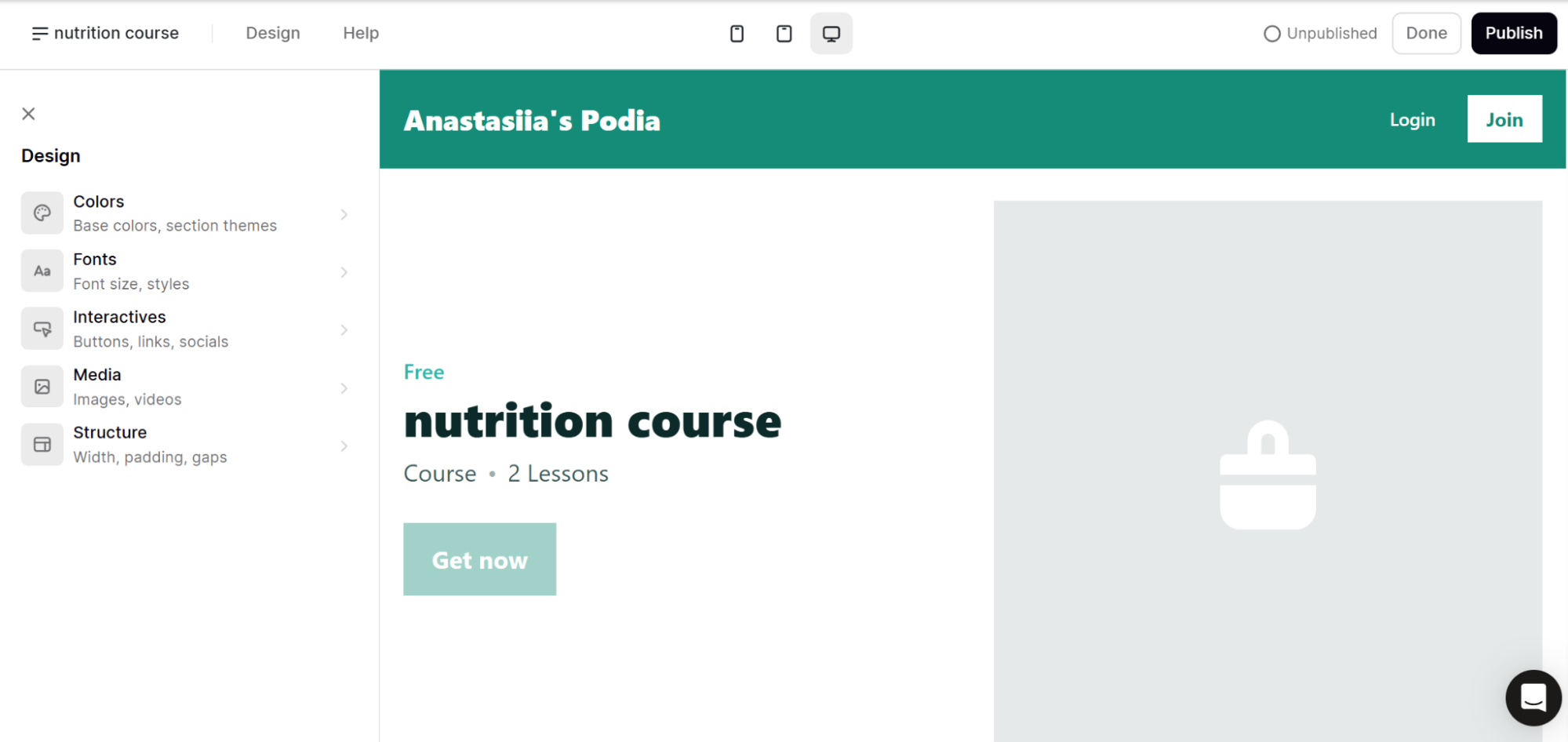 course sales page 
