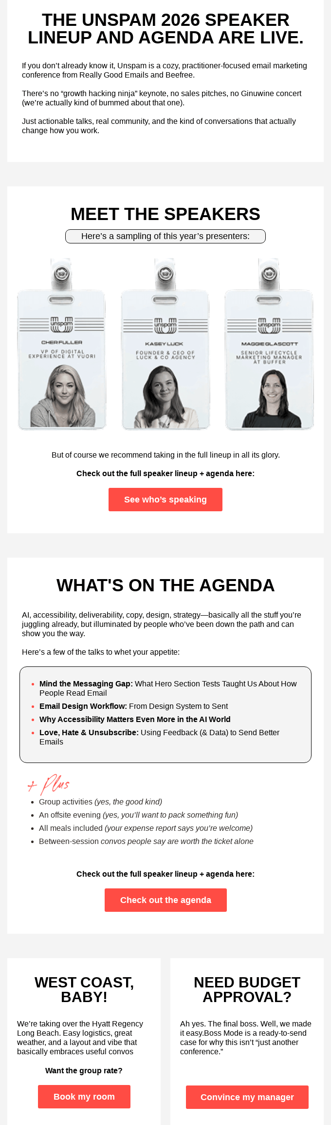 BeeFree helps prospects decide on the conference