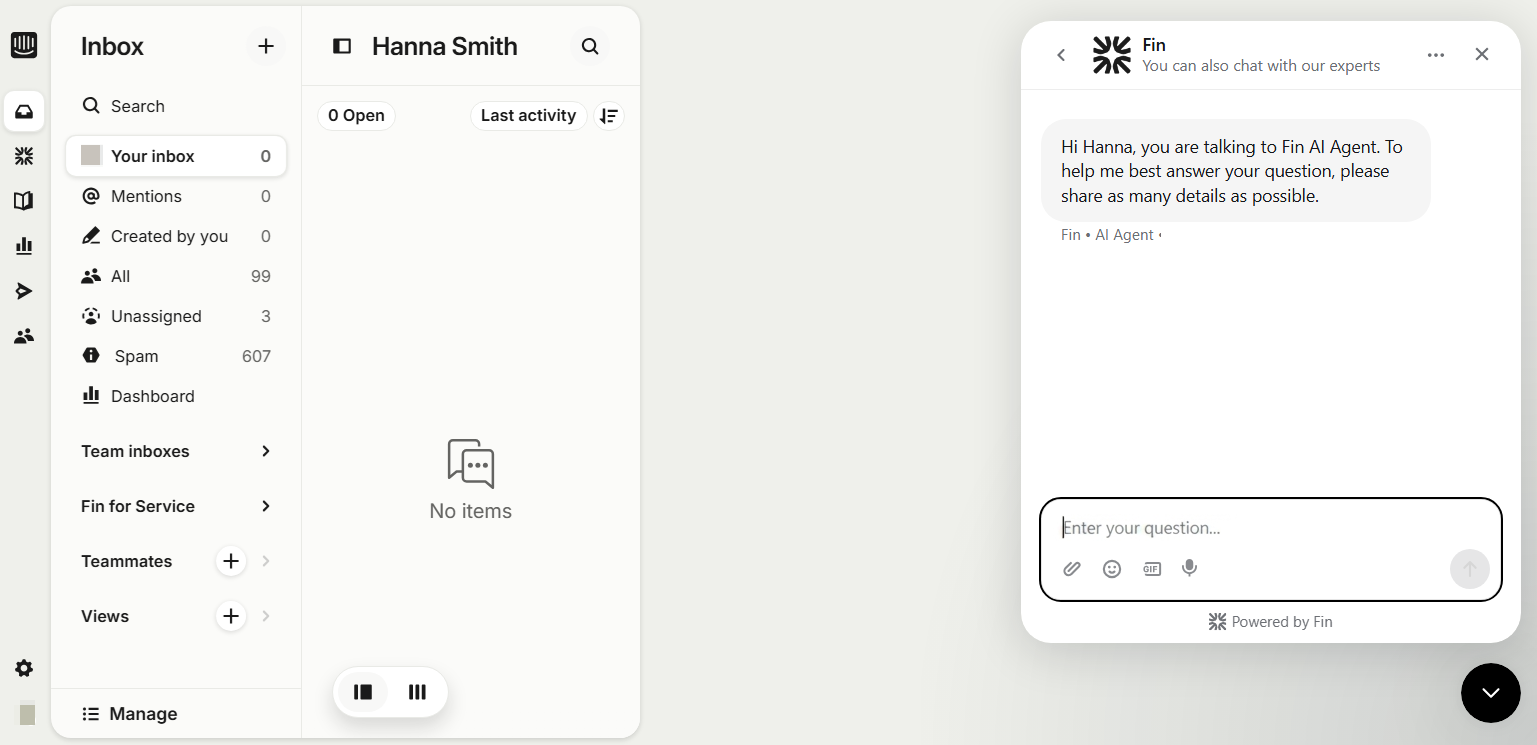 Intercom's Fin AI agent