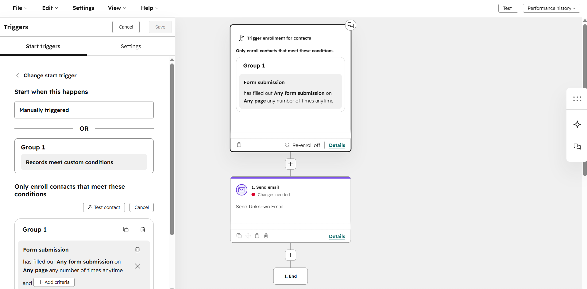 tagging automation in HubSpot builder