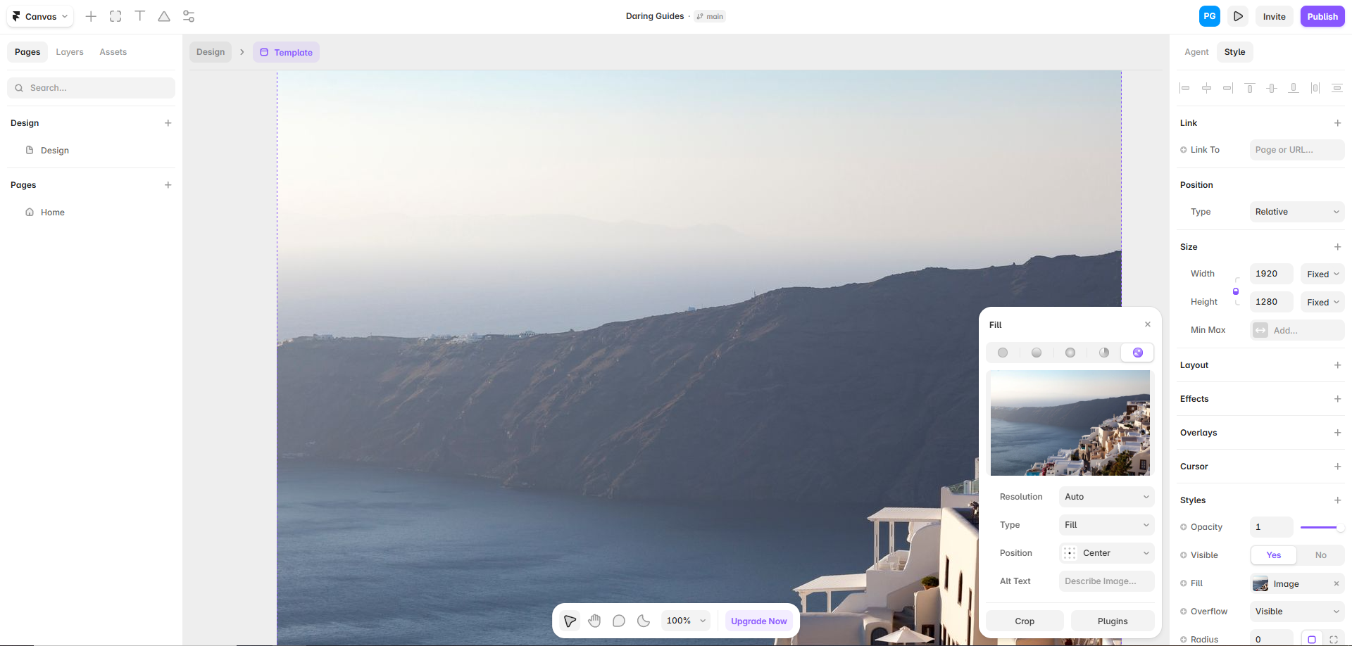 Creating a website from scratch using Framer