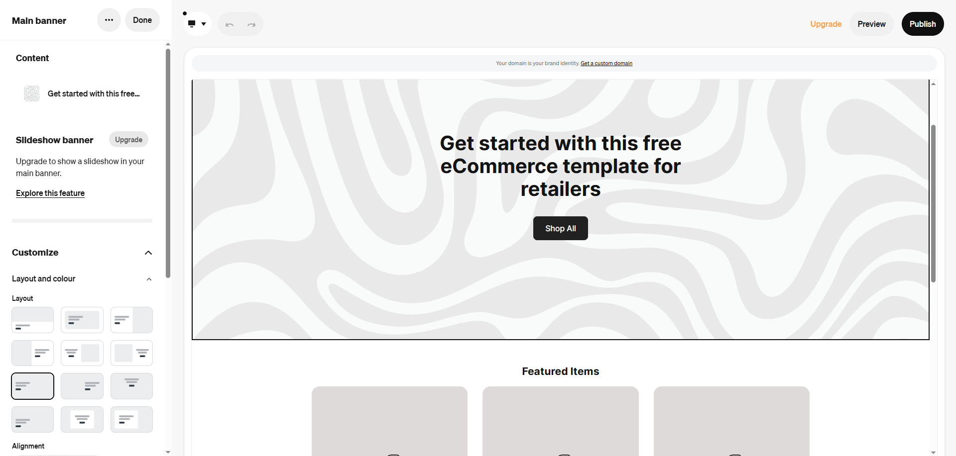 store template in Square Online 