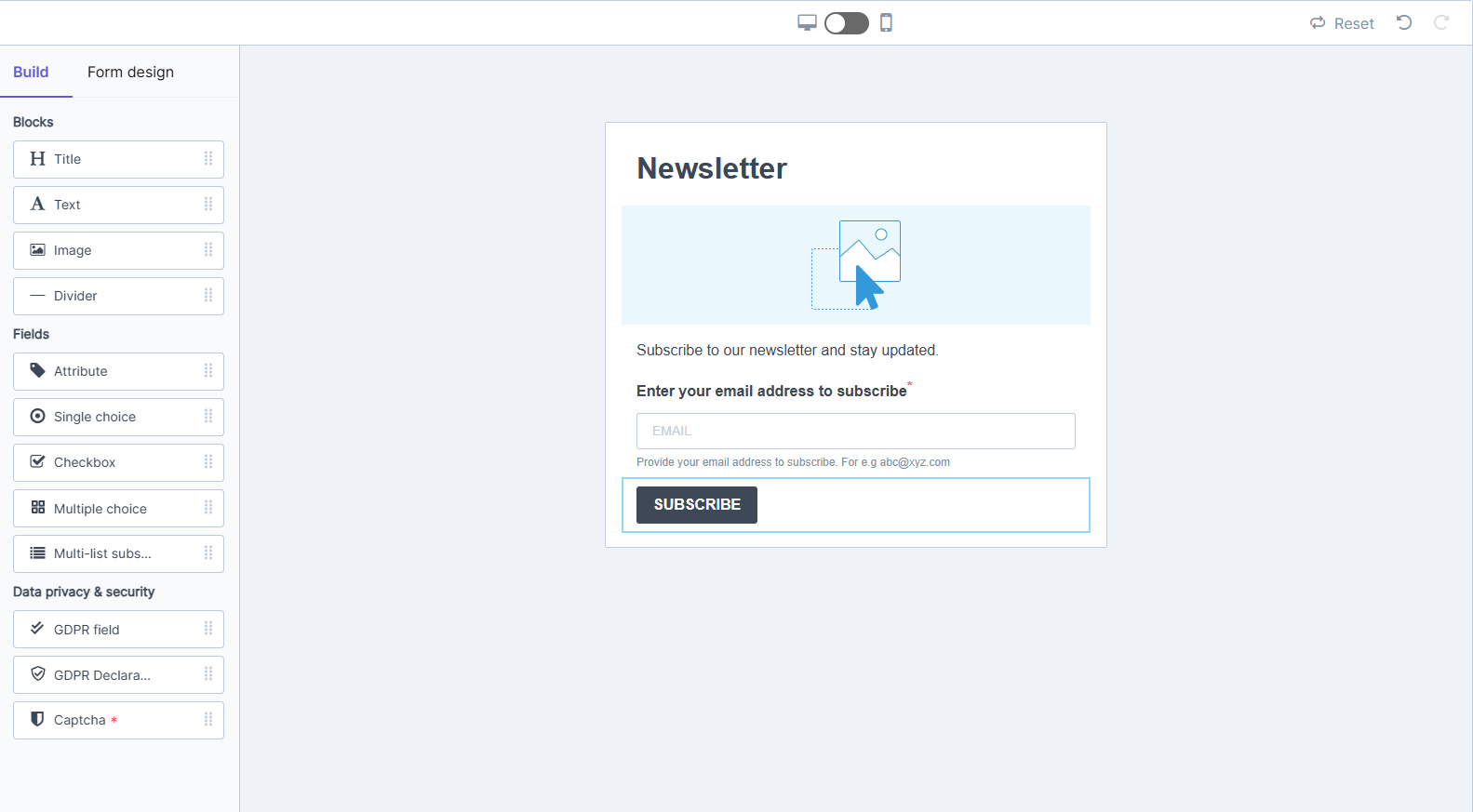 Building a signup form with GDPR fields in Brevo 