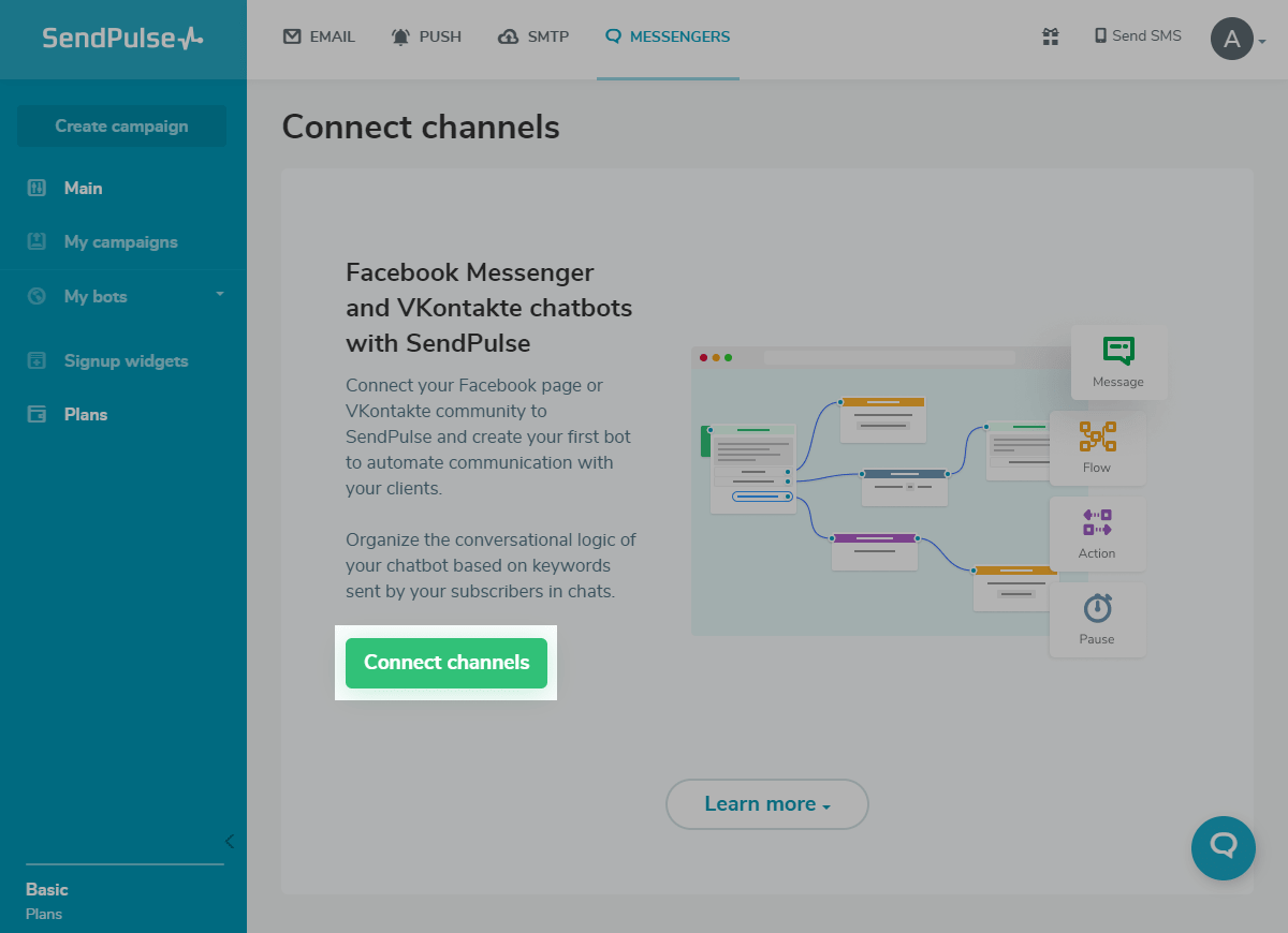 Connect channels