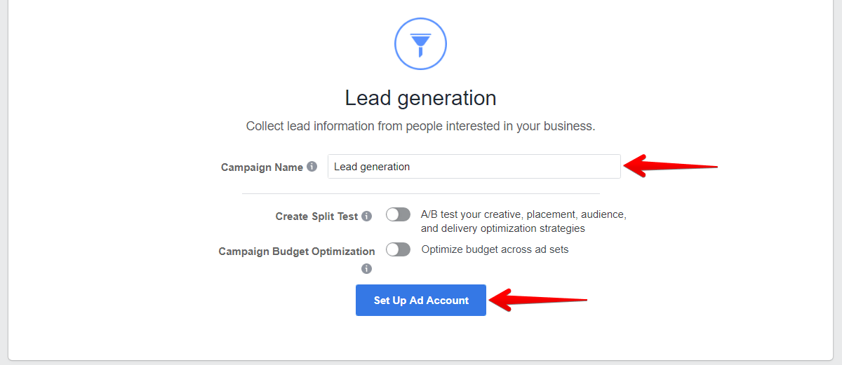 Set Up Ad Account