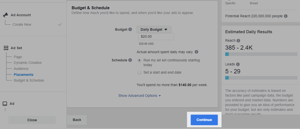 Budget and Schedule