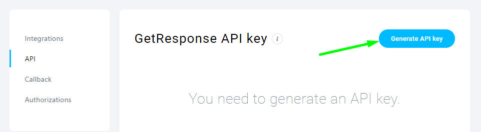 chave de API