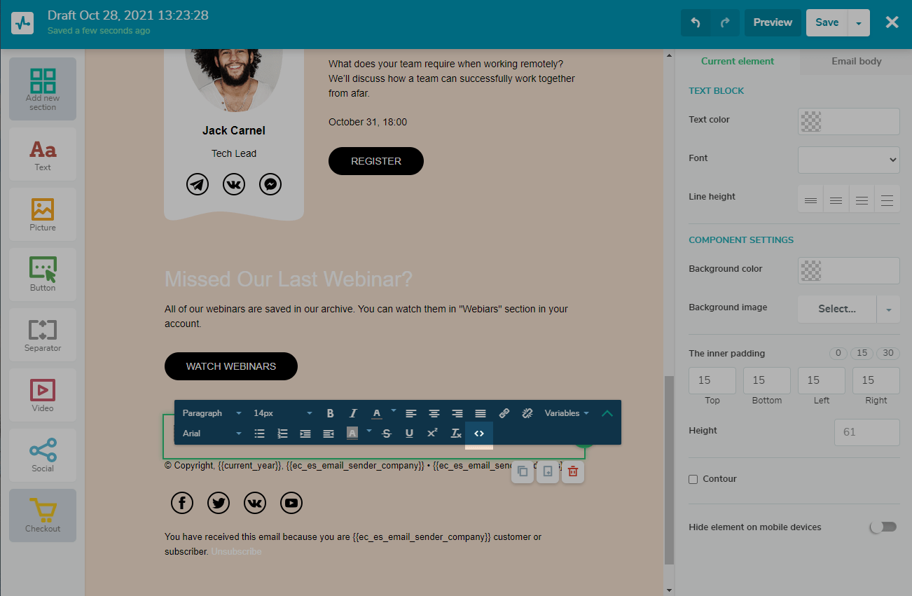 How To Add A Link To A Calendar Event To An Email Template SendPulse How To Add A Link To A Calendar Event To An Email Template SendPulse
