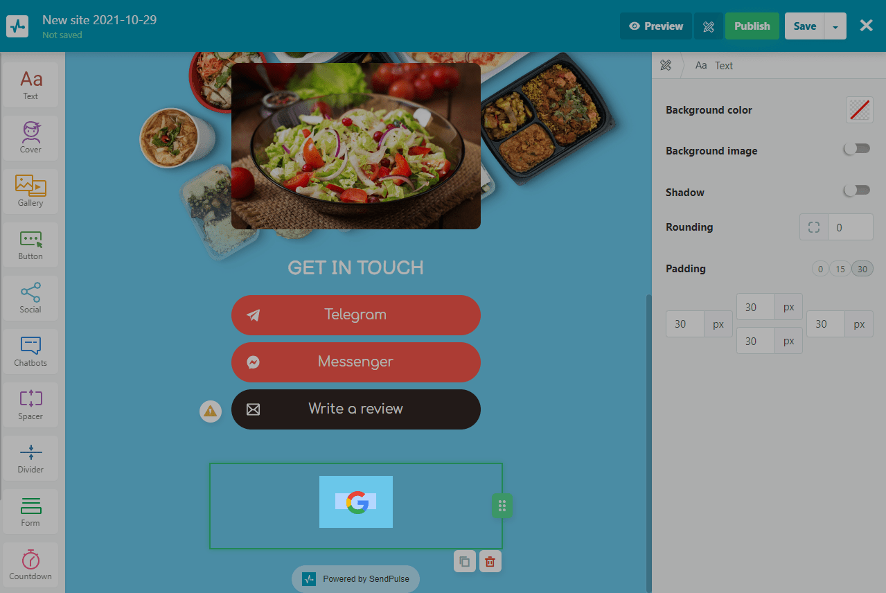 How To Add A Link To A Calendar Event In A Landing Page SendPulse How To Add A Link To A Calendar Event In A Landing Page SendPulse