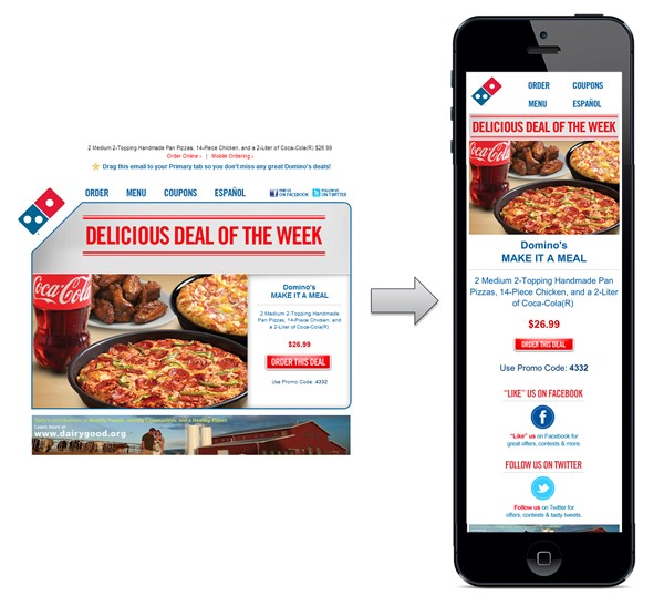 Адаптивный дизайн письма