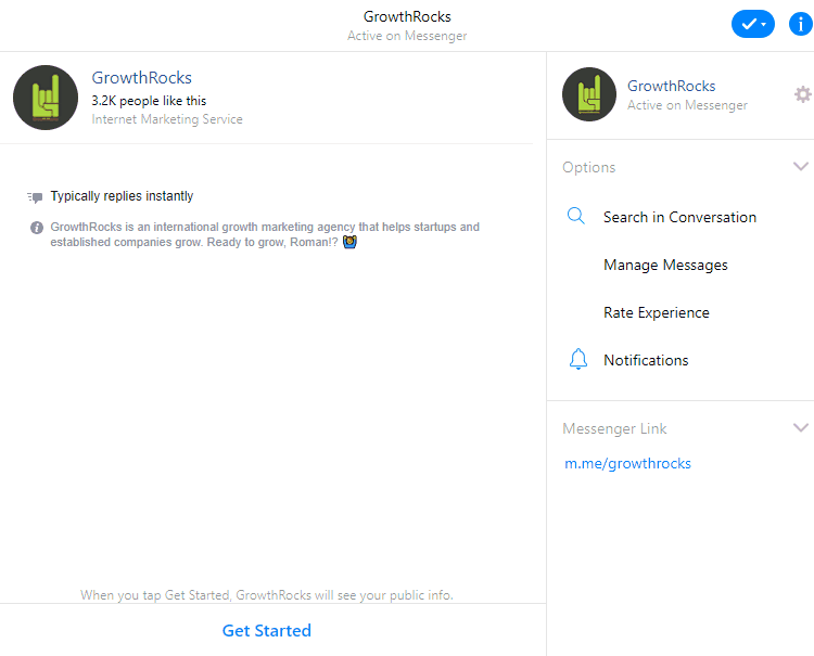 Facebook Messenger advertising