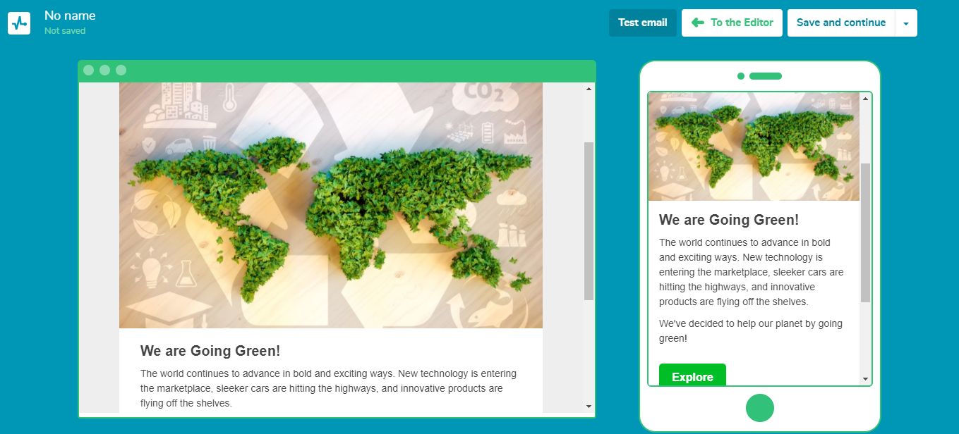 Creating an email campaign