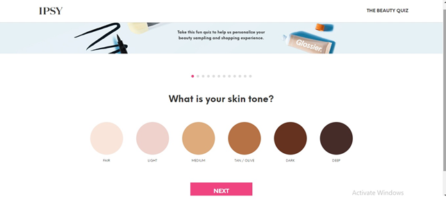 A lead magnet with a quizz