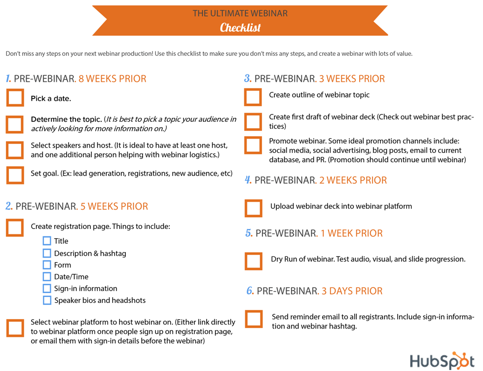 Lead magnet with a checklist