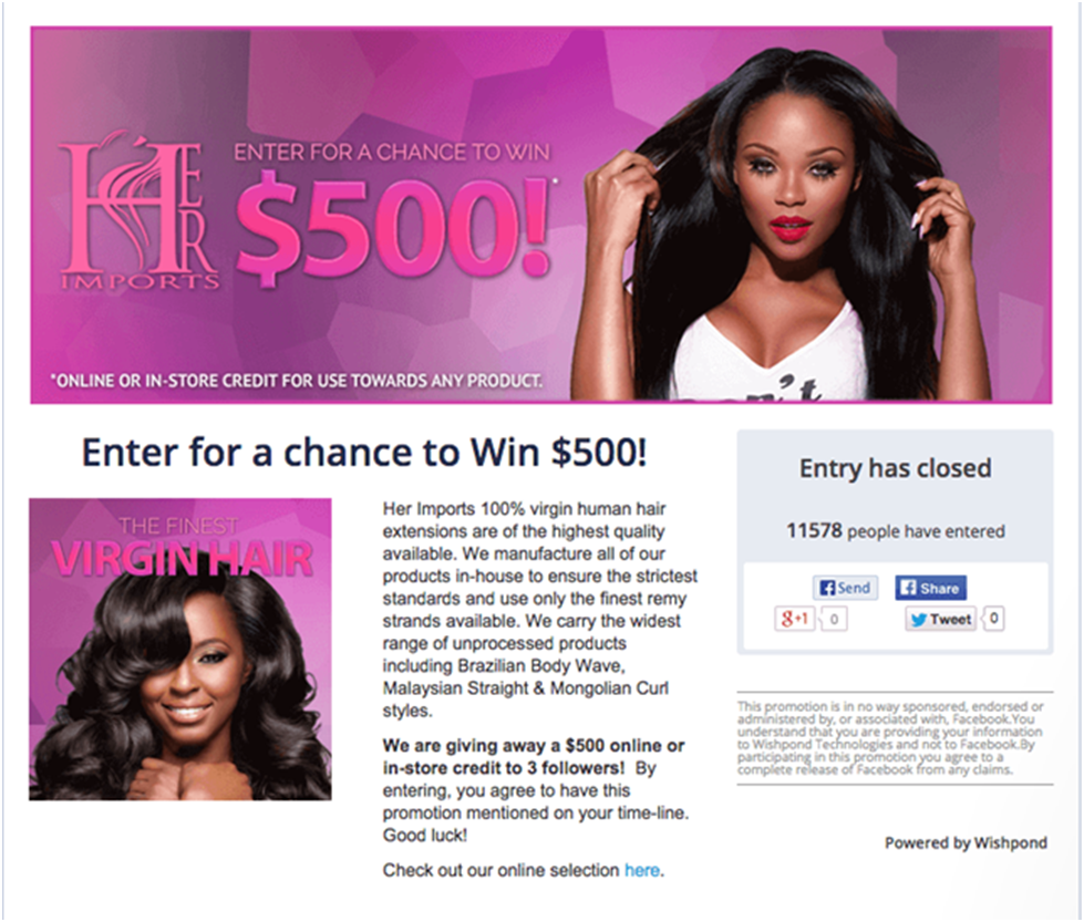 Giveaway as a lead magnet