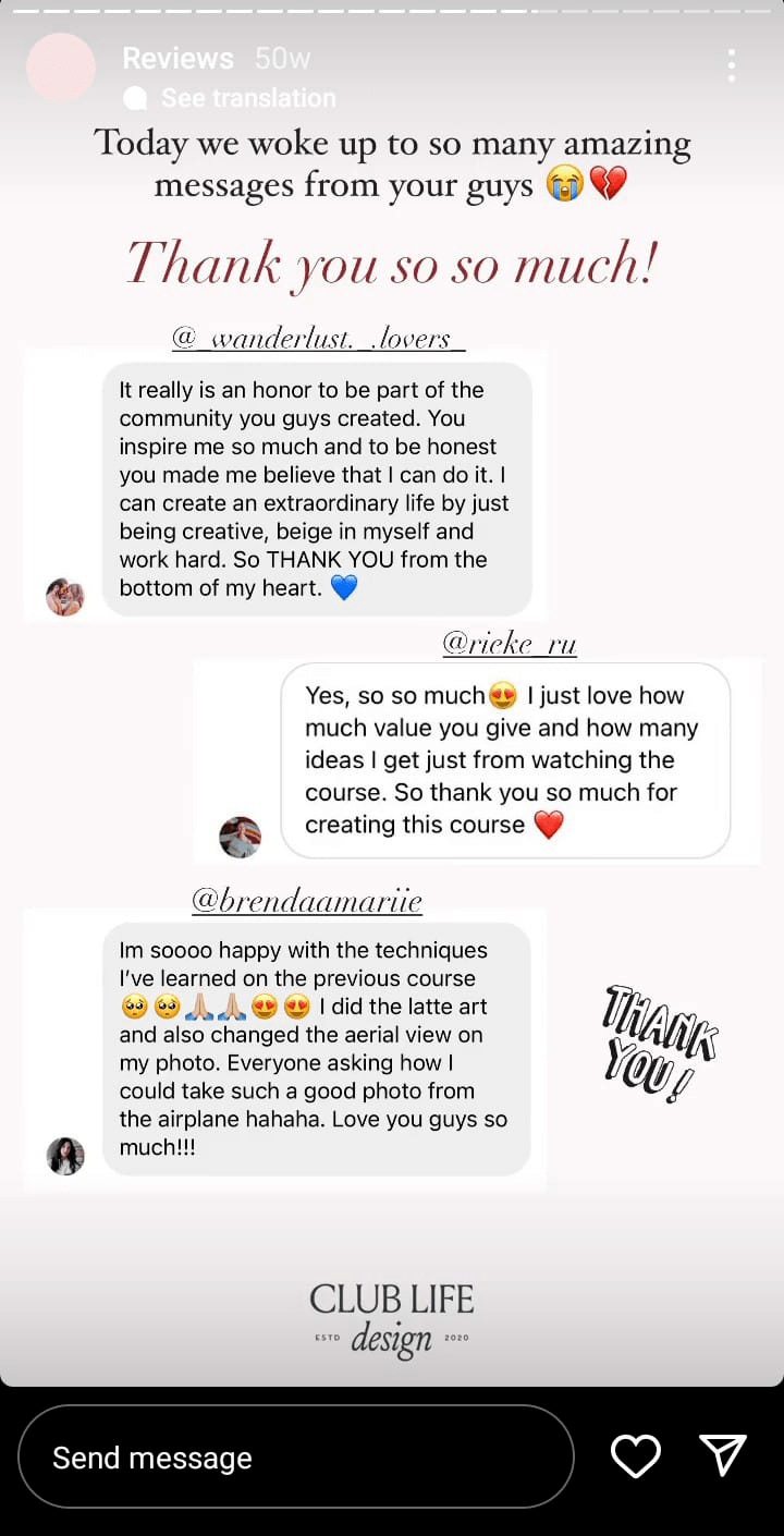 Club Life Design's reviews