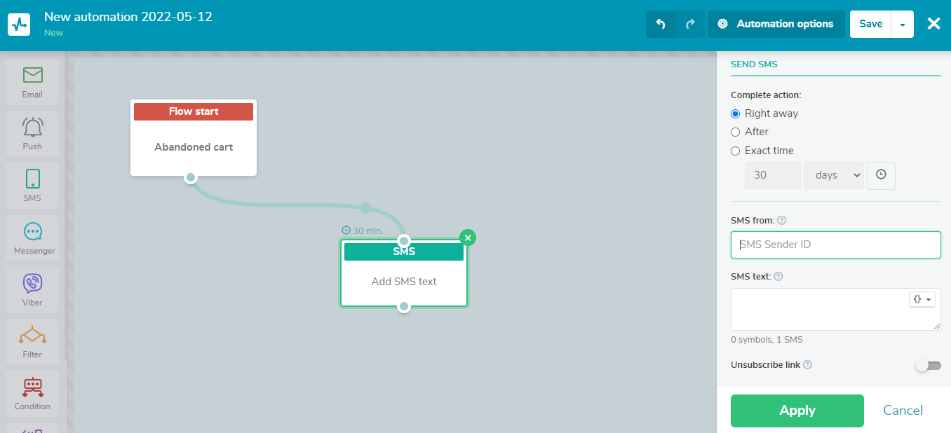 Creating a trigger campaign