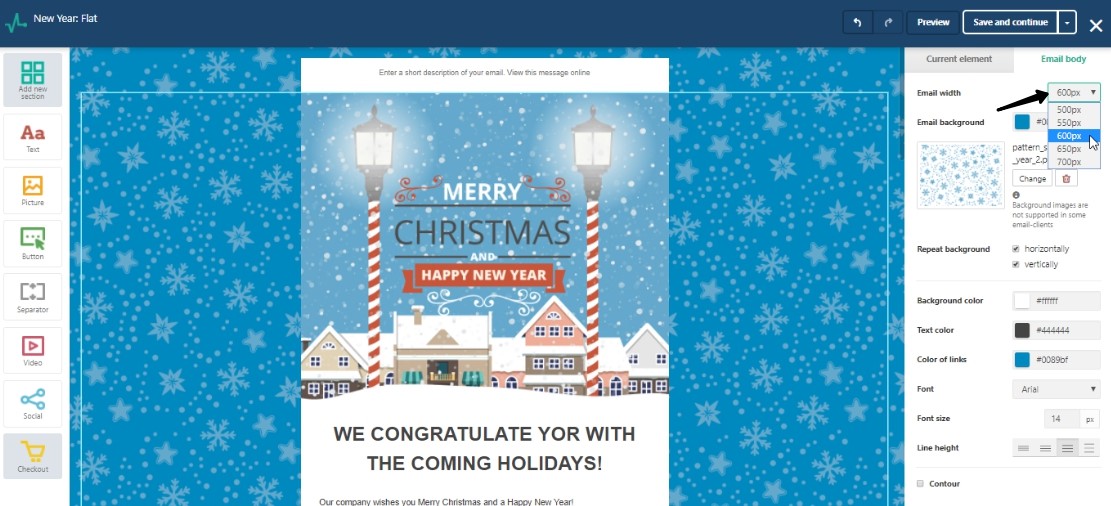 Plantillas de correo electrónico adaptable de SendPulse