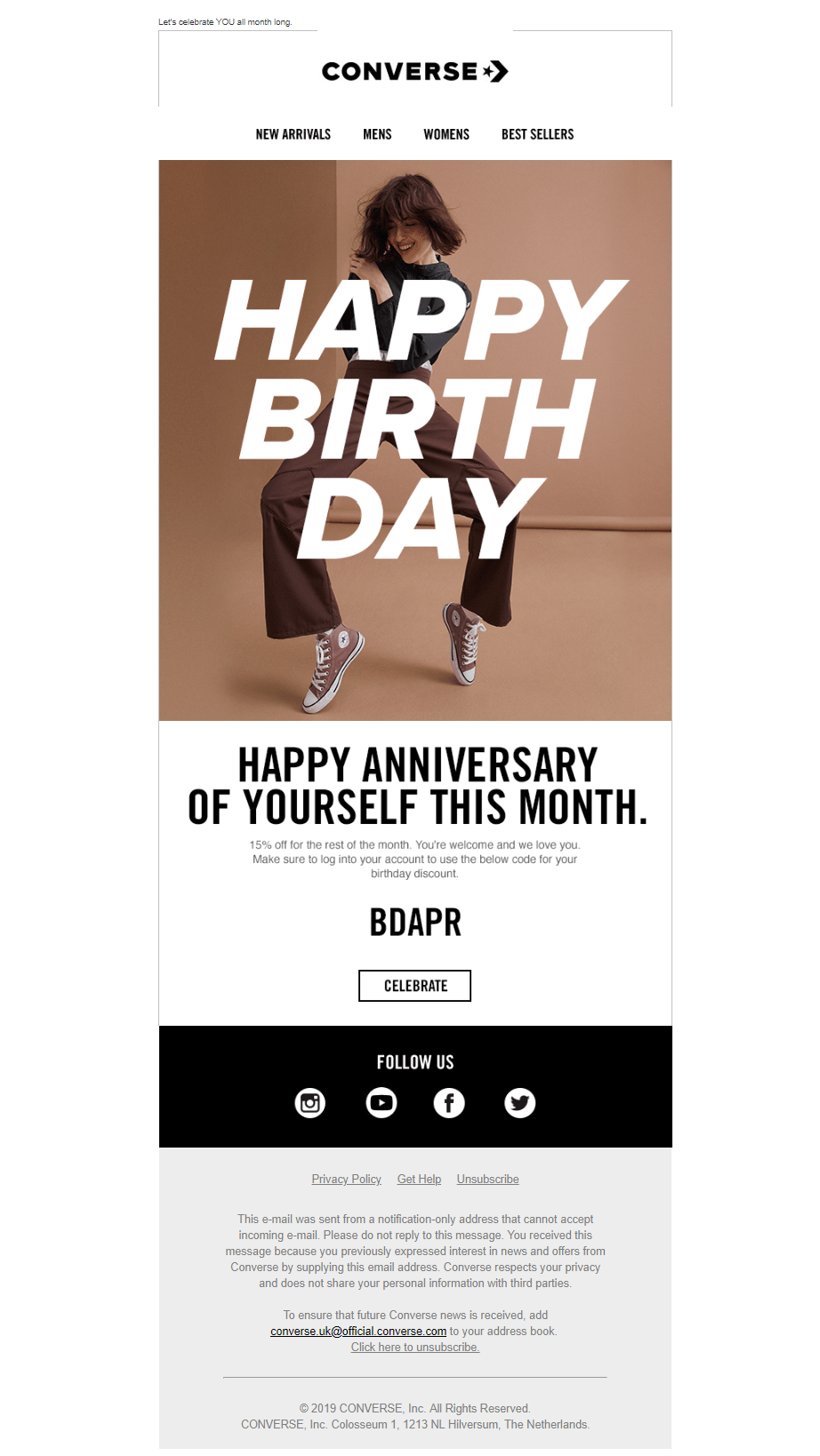 Birthday email