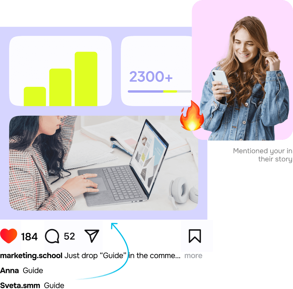 Respond to Story mentions and comments instantly