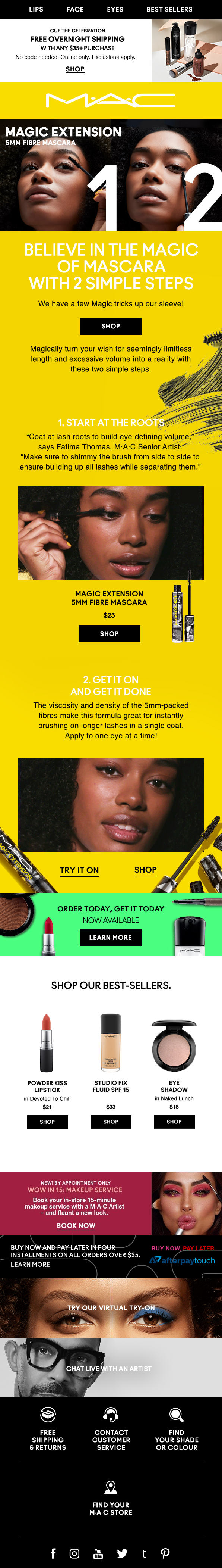 MAC Cosmetics email