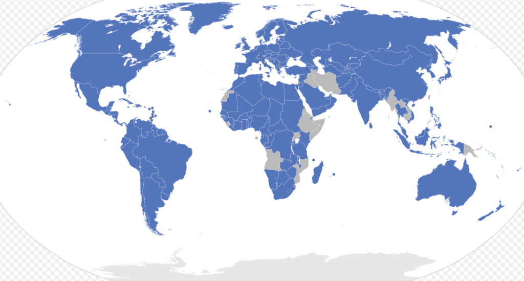Страны, принявшие Бернскую конвенцию