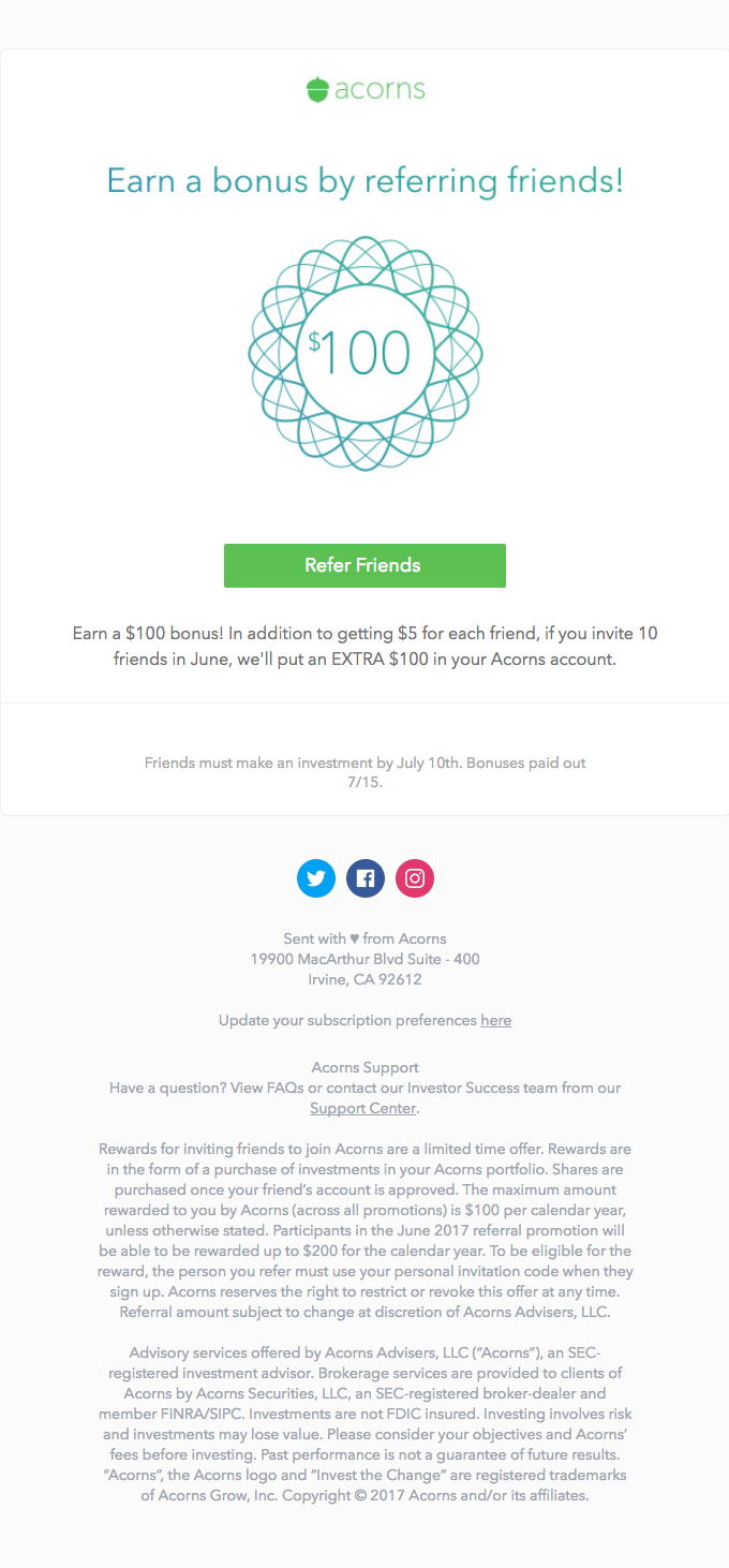 A referral program