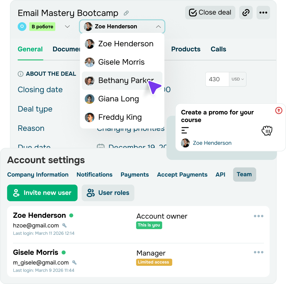 Personnalisez votre gestion d’équipe