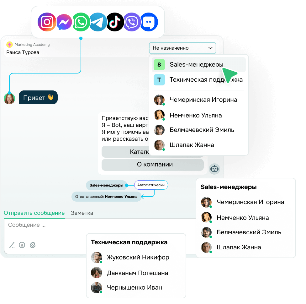 Объедините все чаты