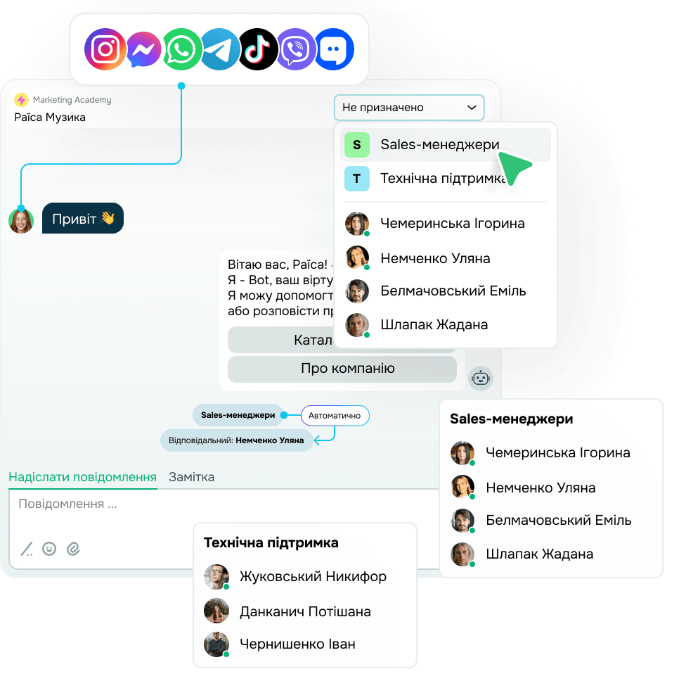 Об'єднайте всі чати
