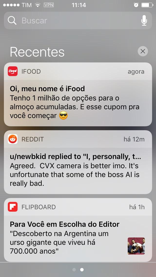 Push notificação