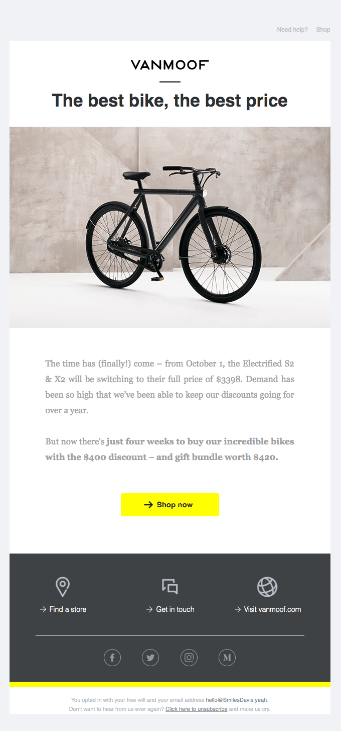 VanMoof email