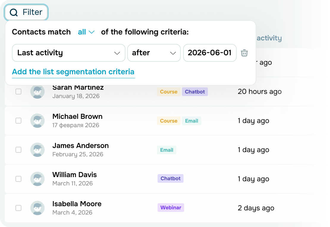 Segment your audience