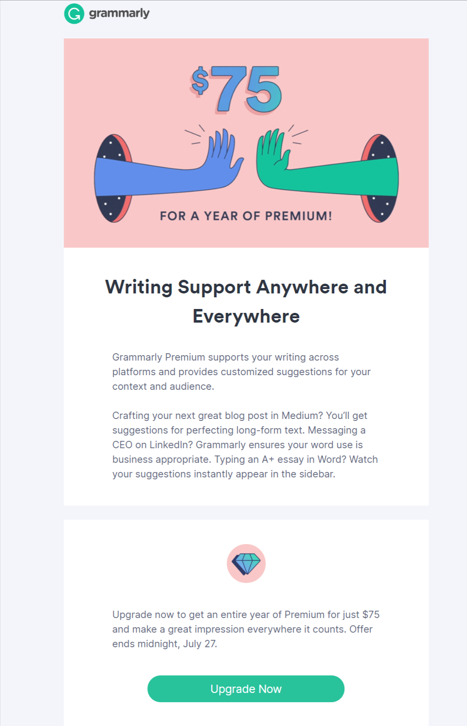 Grammarly email