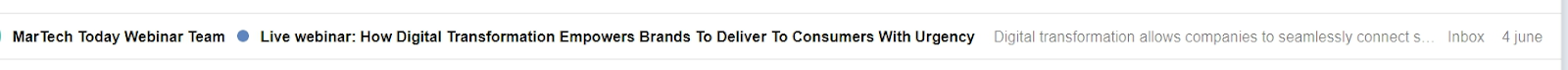 An informative subject line