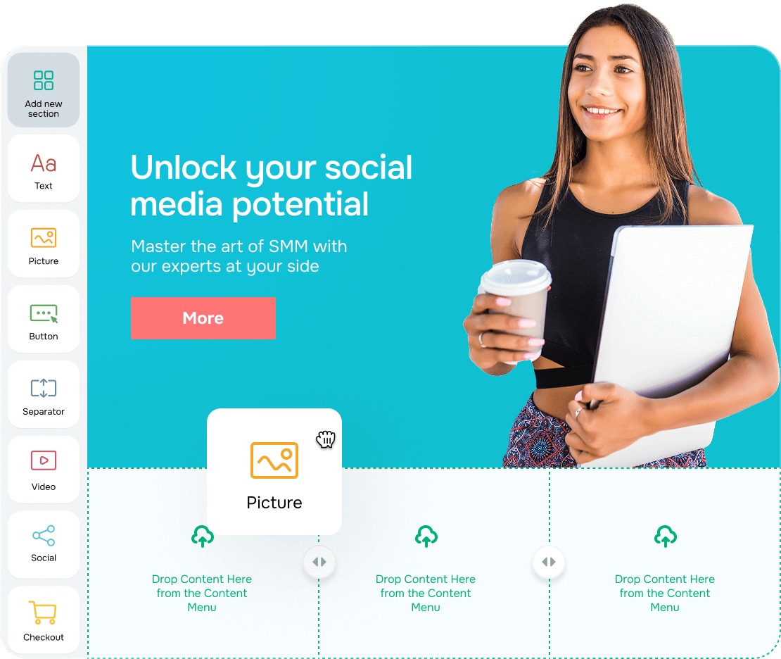 Crie e-mails exclusivos e com a cara da sua marca