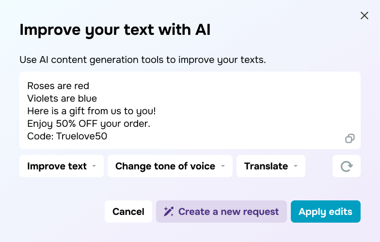 Write better email copy using AI